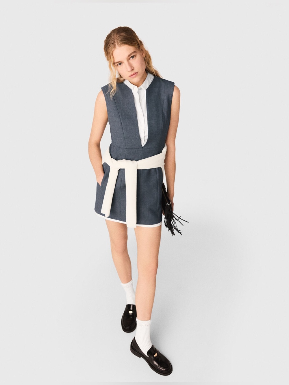 Maje Layered-effect tailored dress - Picture 5 of 10